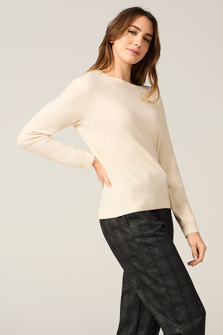 Maglia leggera con micro paillettes