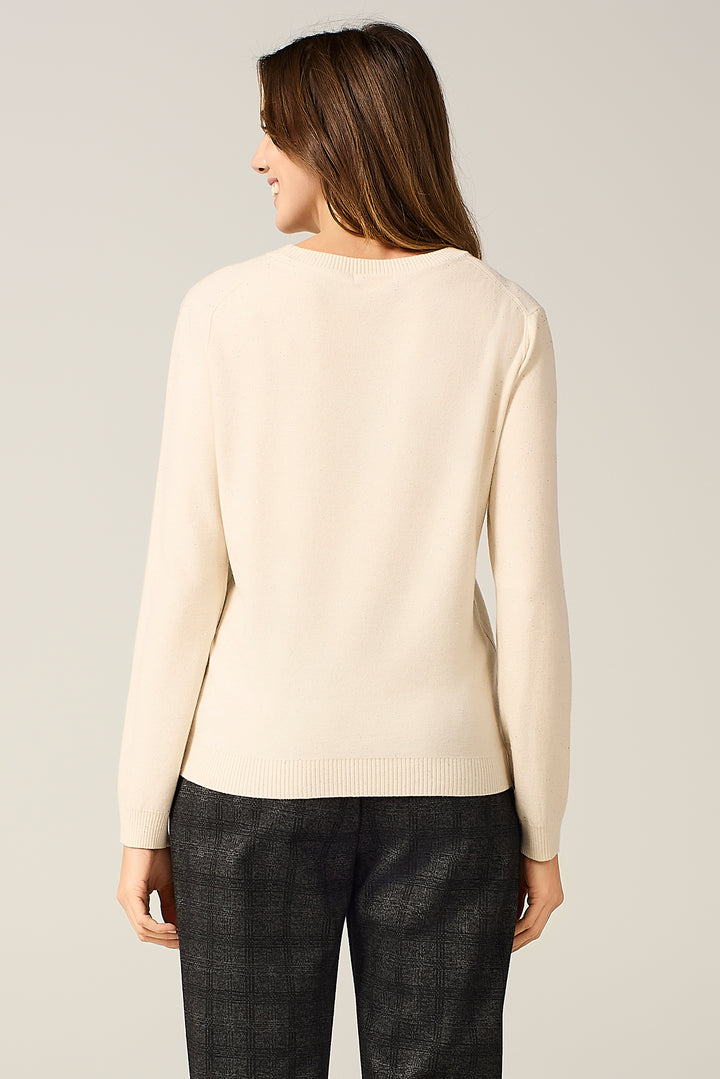 Maglia leggera con micro paillettes