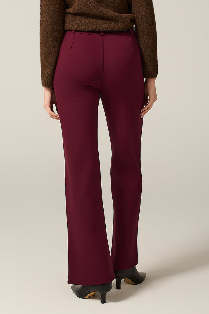Pantalone chino in punto milano stretch