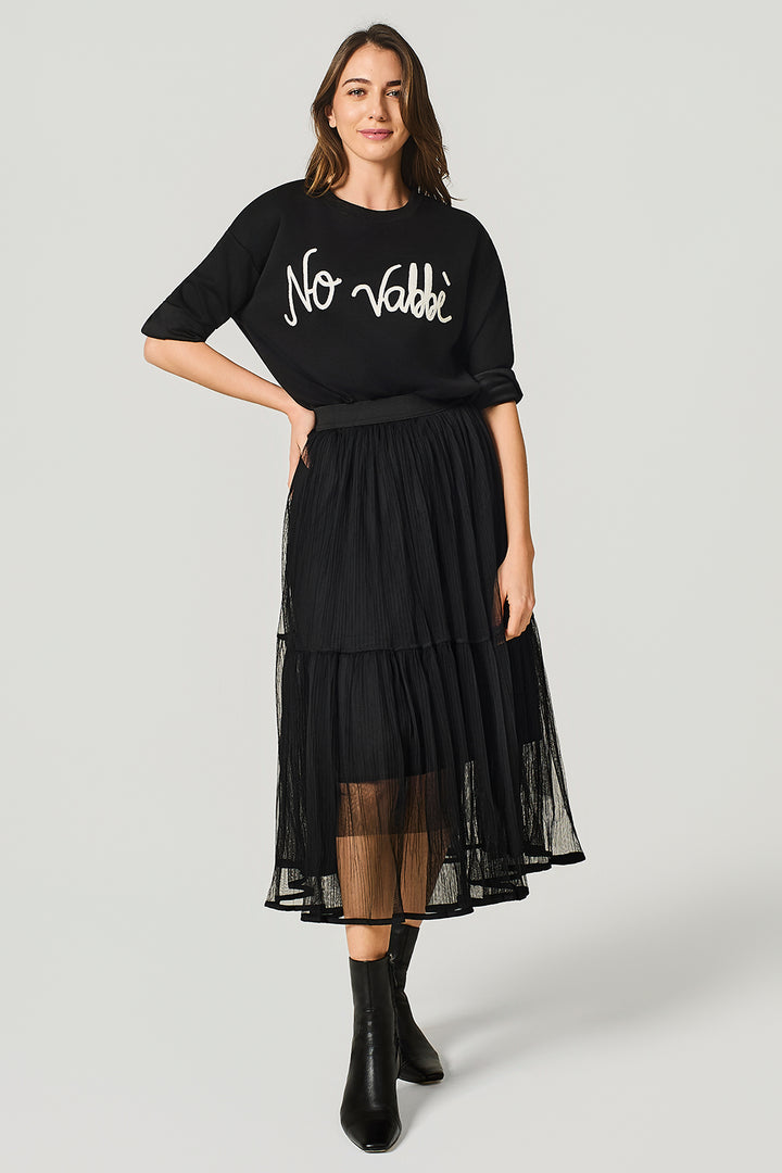 Gonna in tulle plissè