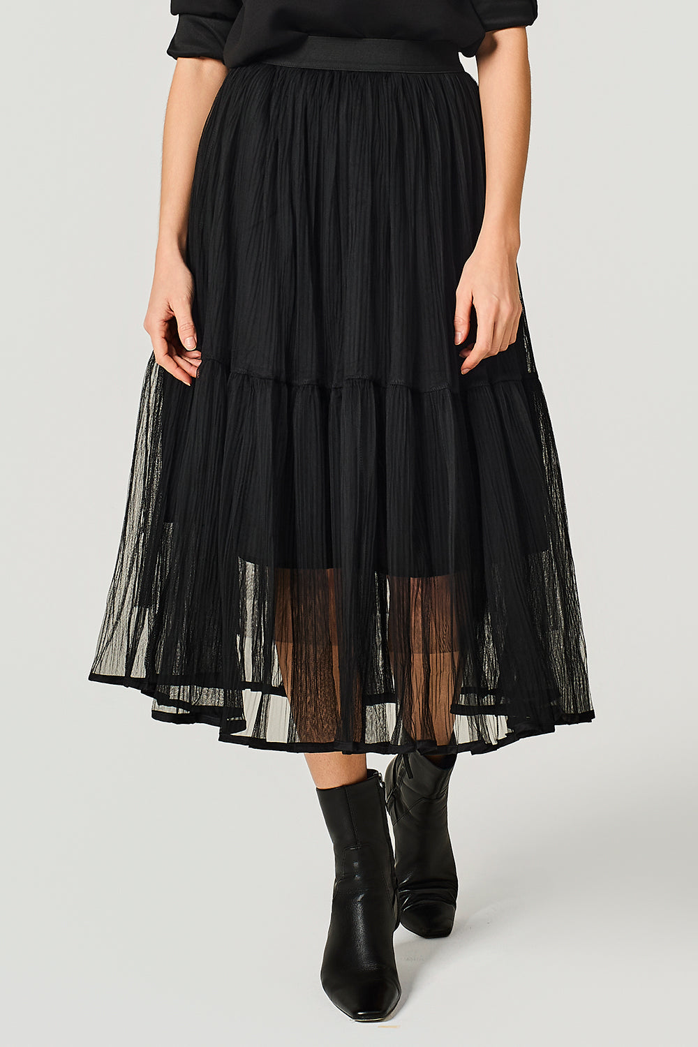 Gonna in tulle plissè