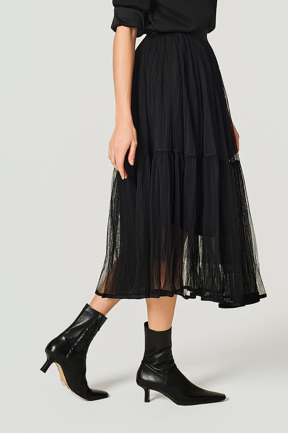 Gonna in tulle plissè