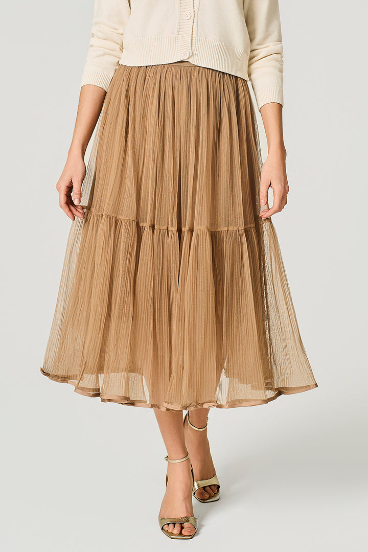 Gonna in tulle plissè