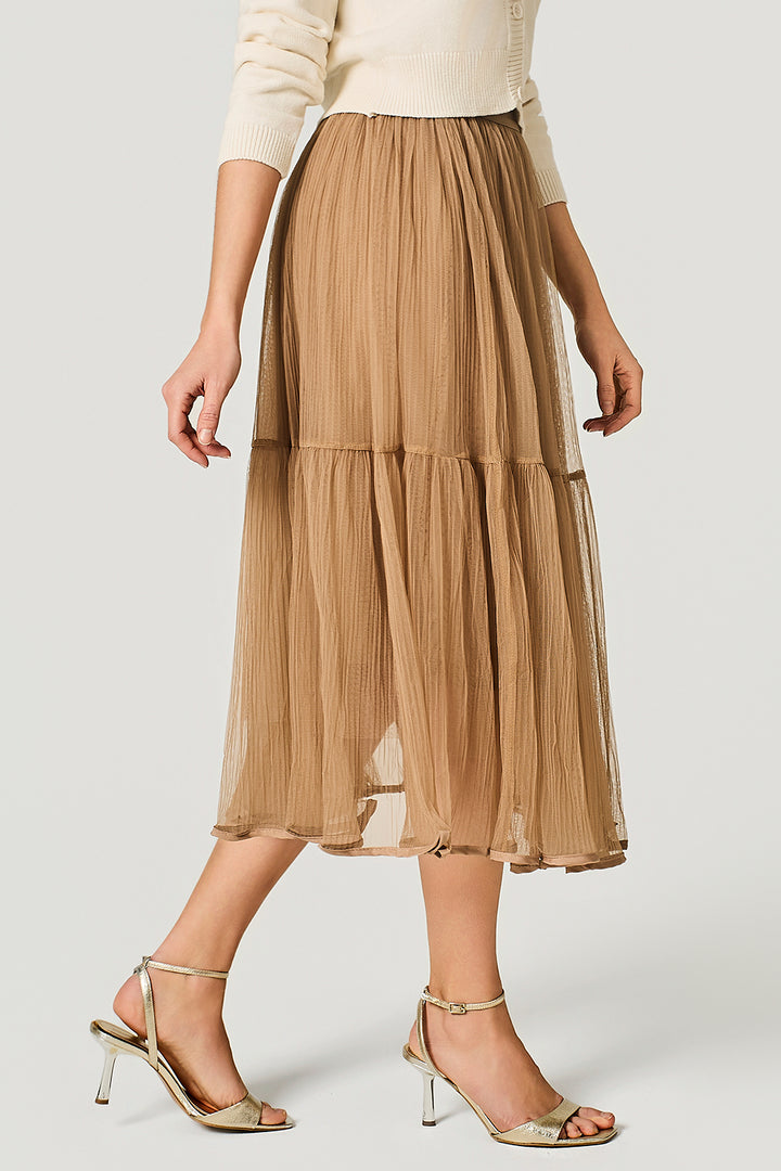 Gonna in tulle plissè