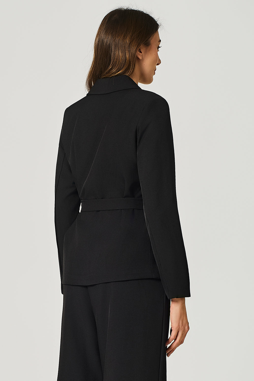 Blazer con chiusura a portafoglio con fiocco