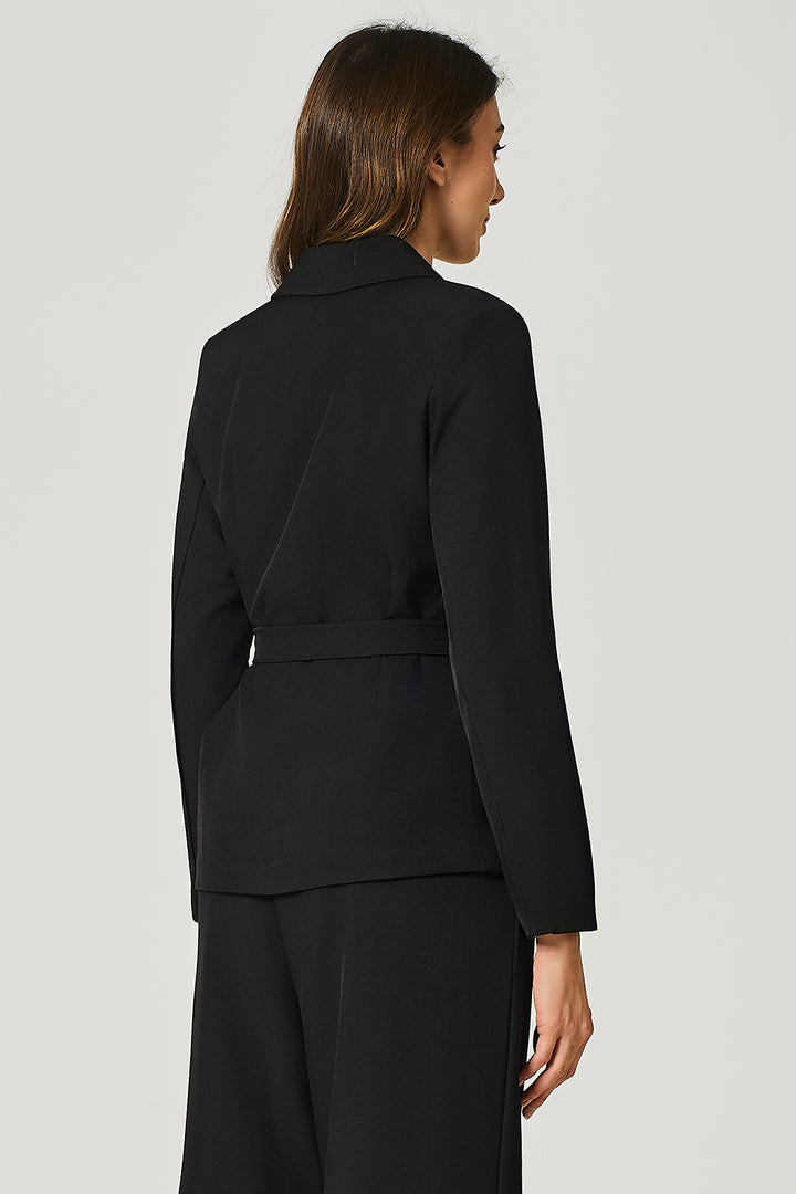 Blazer con chiusura a portafoglio con fiocco