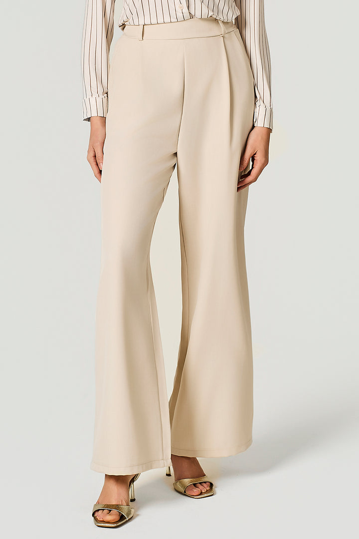 Pantalone palazzo in cady stretch