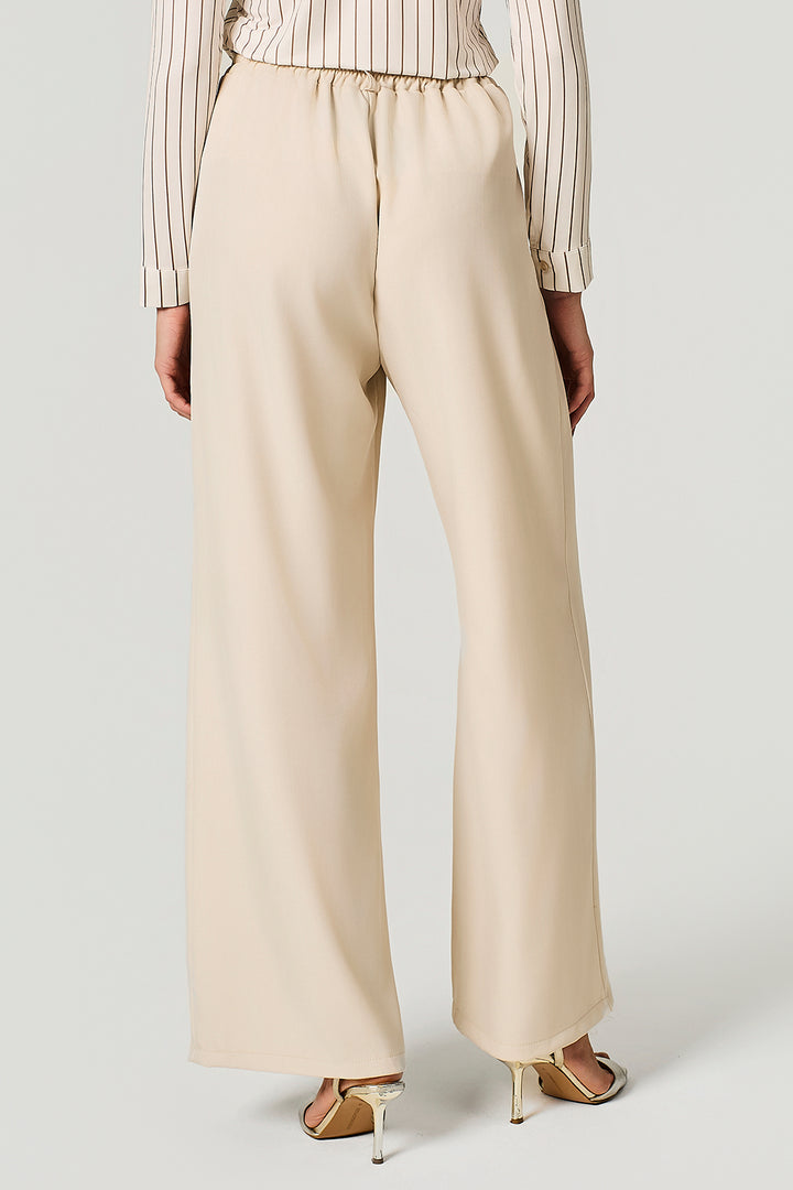 Pantalone palazzo in cady stretch