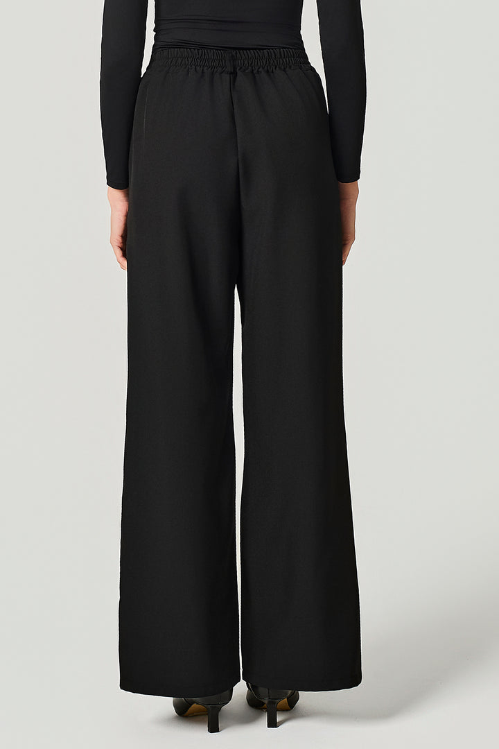 Pantalone palazzo in cady stretch