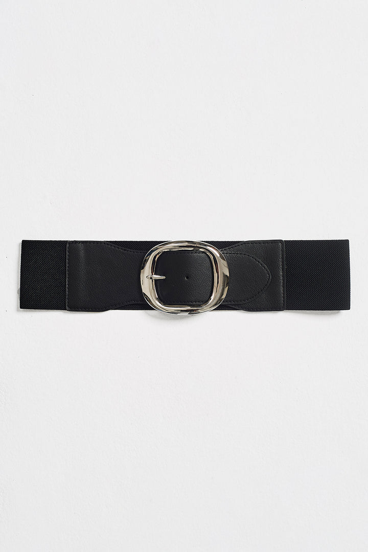 Cinta alta in similpelle elastica