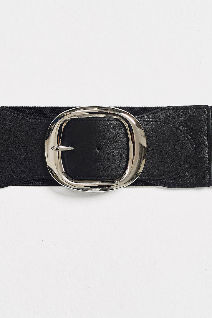 Cinta alta in similpelle elastica