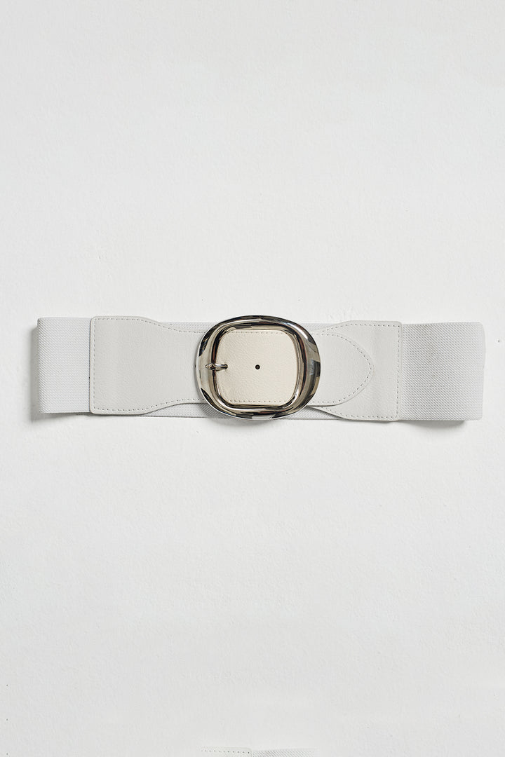 Cinta alta in similpelle elastica