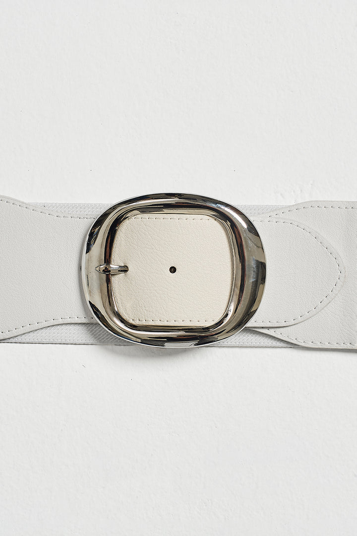 Cinta alta in similpelle elastica