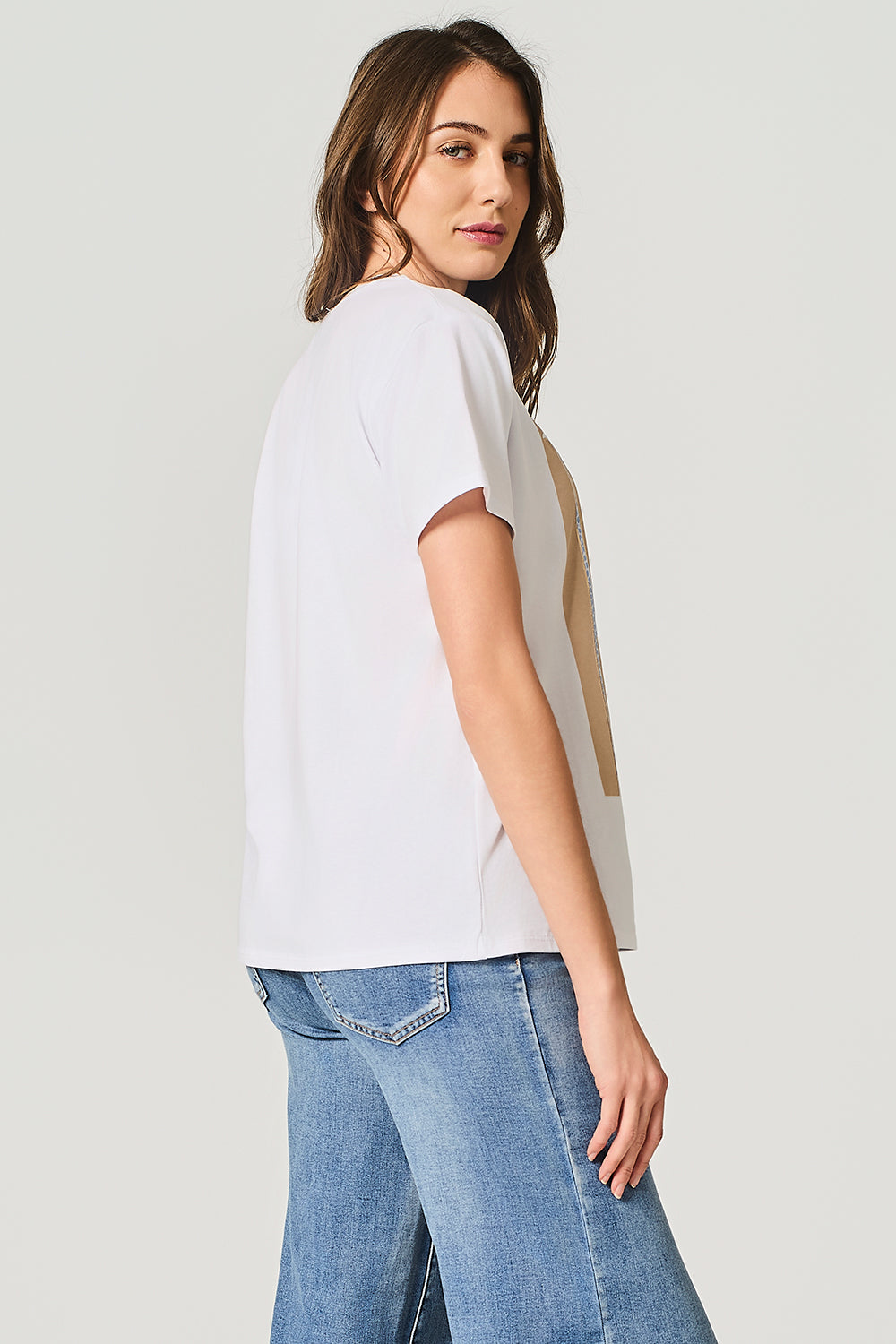 T-shirt con stampa giraffe