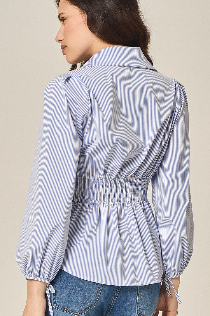 Camicia millerighe con filze elastiche