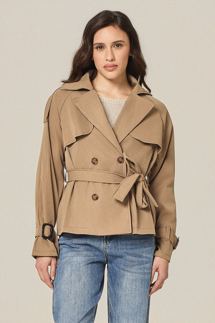 Trench corto doppiopetto