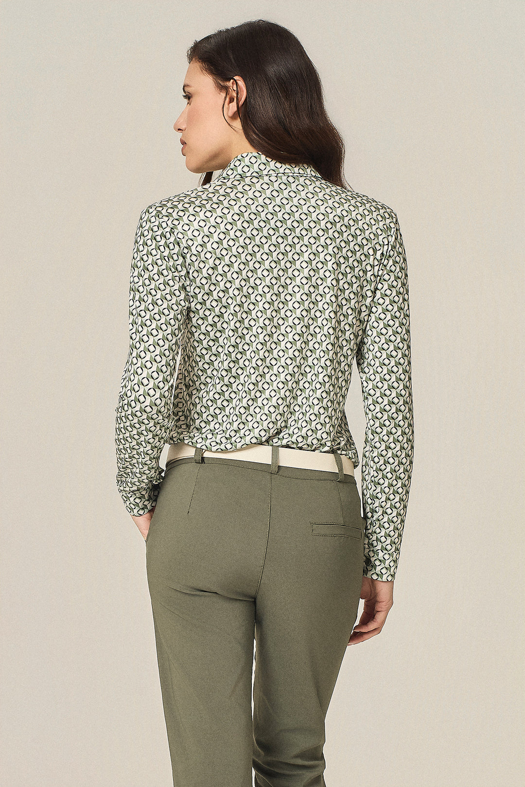 Camicia microfantasia geometrica