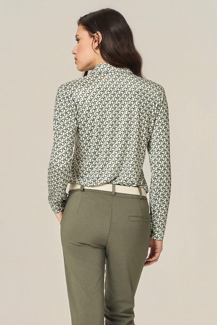 Camicia microfantasia geometrica