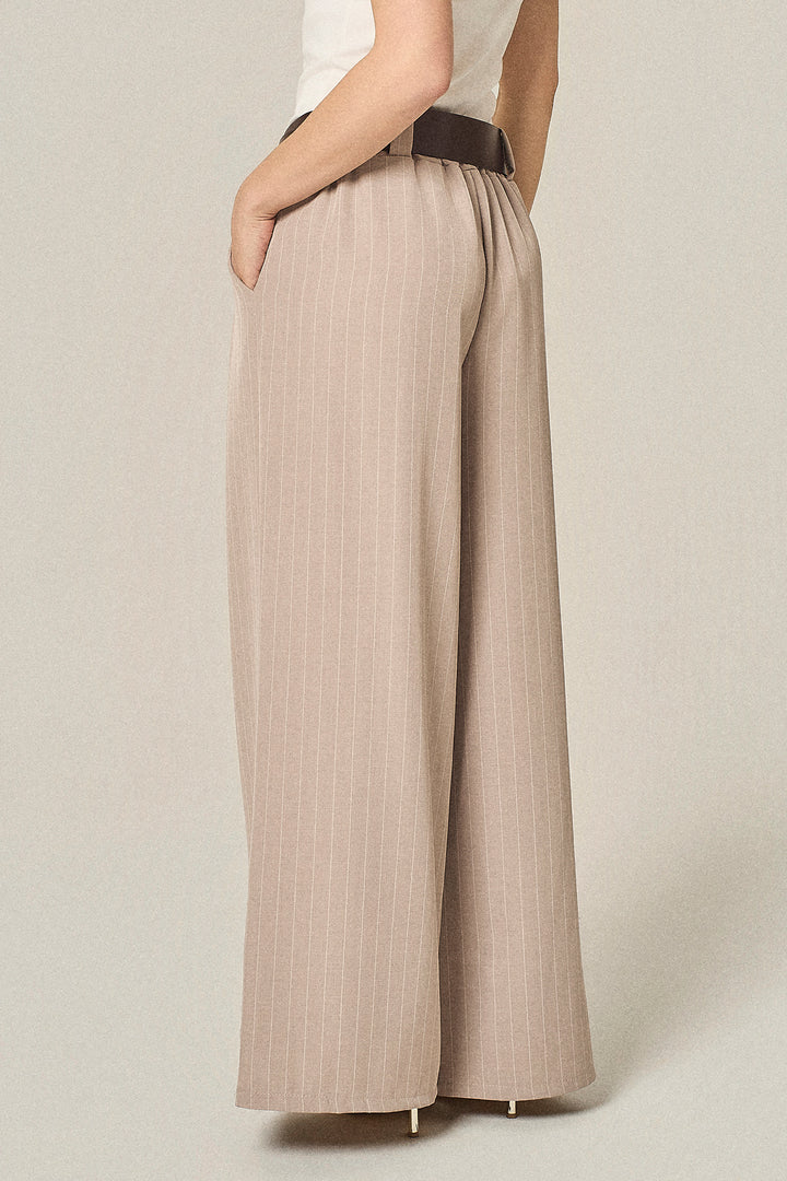 Pantalone gessato over