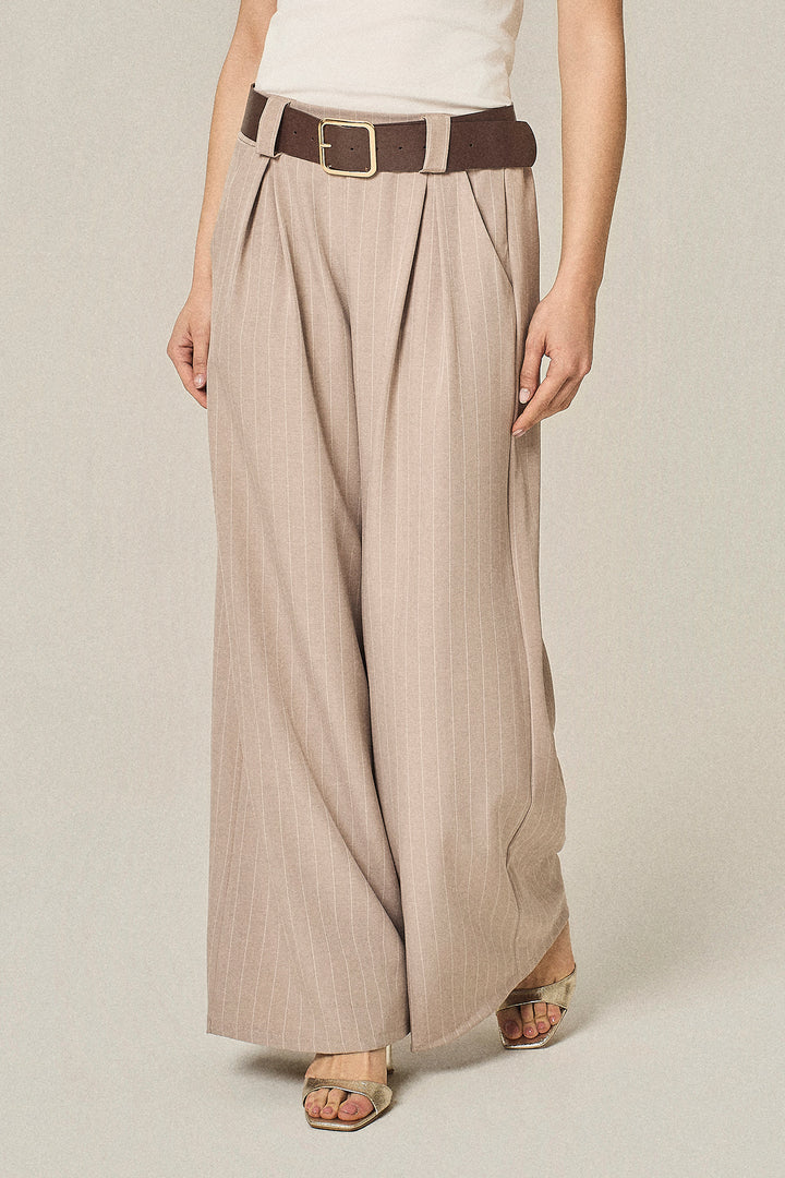 Pantalone gessato over