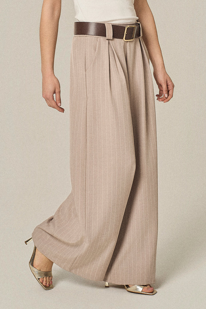 Pantalone gessato over