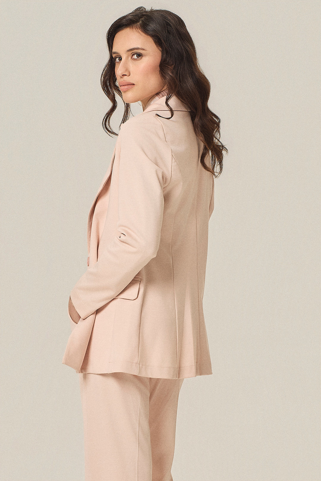Blazer in punto milano stretch