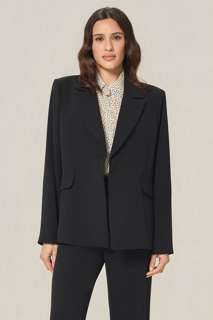 Blazer a un bottone in cady stretch