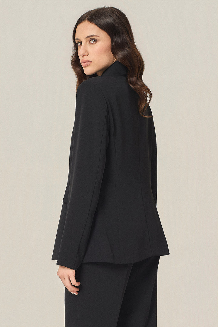 Blazer a un bottone in cady stretch