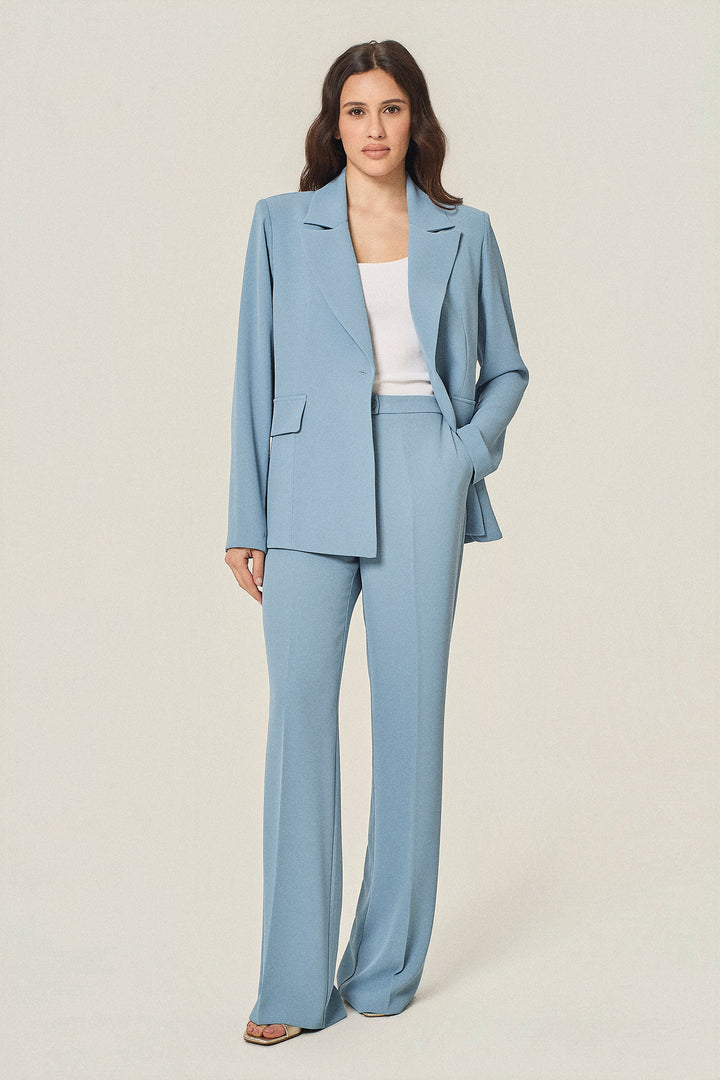 Blazer a un bottone in cady stretch