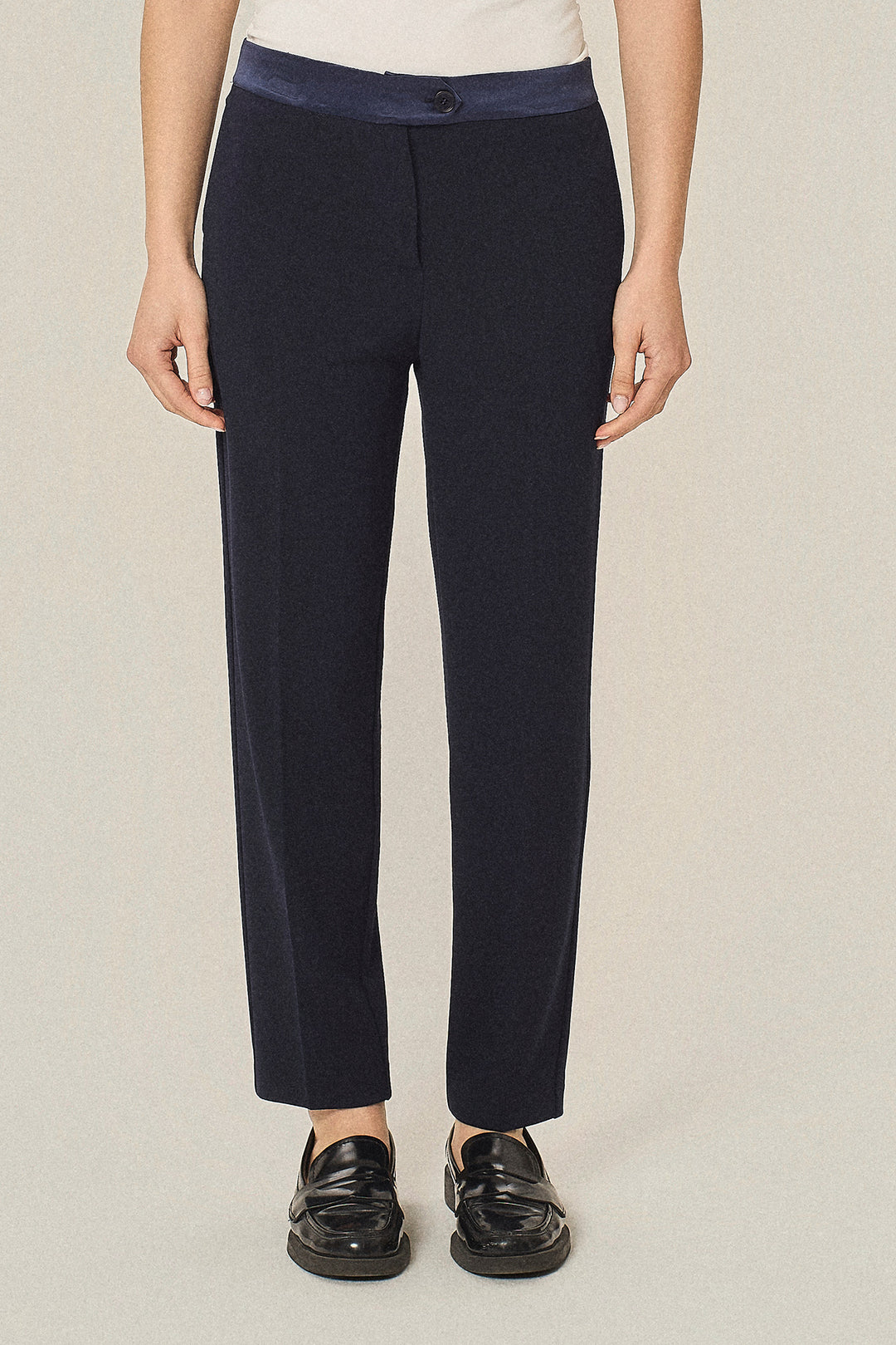 Pantalone chino in cady stretch