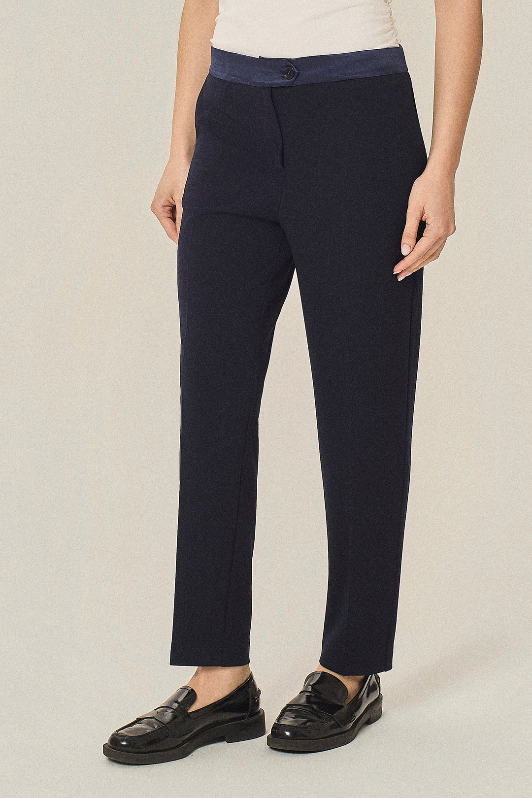 Pantalone chino in cady stretch