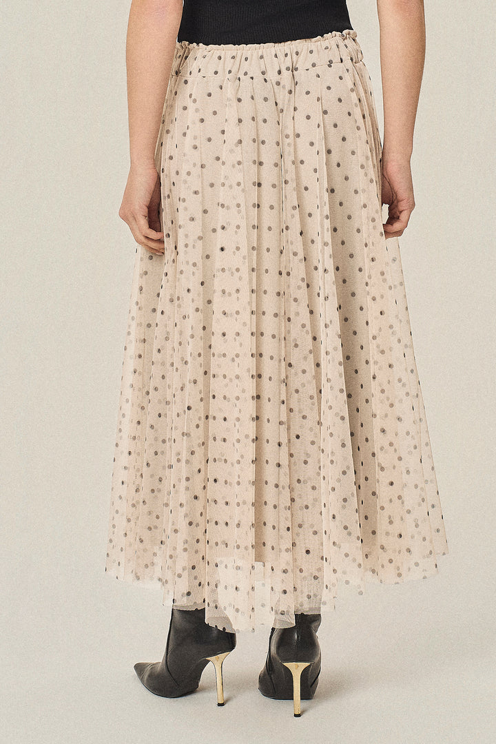 Gonna in tulle fantasia pois