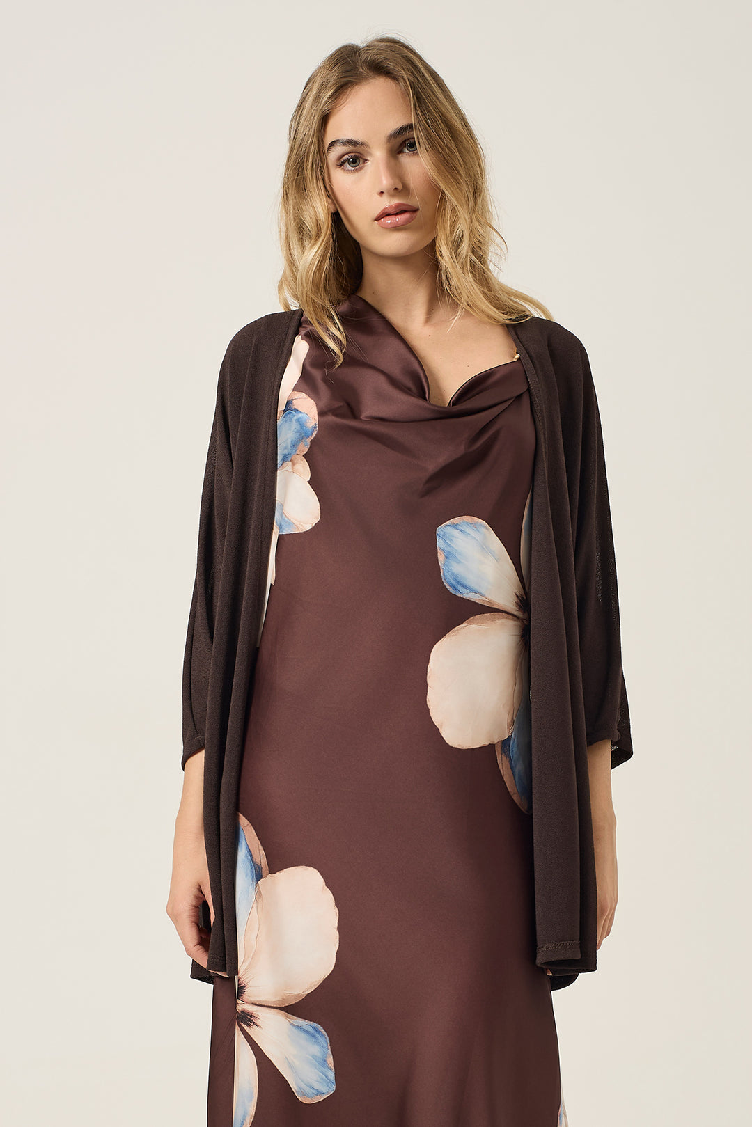 Cardigan aperto in maglieria leggera