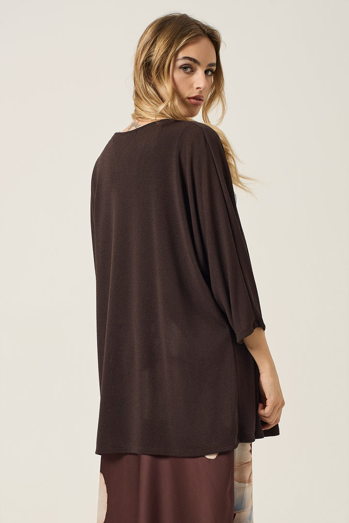 Cardigan aperto in maglieria leggera