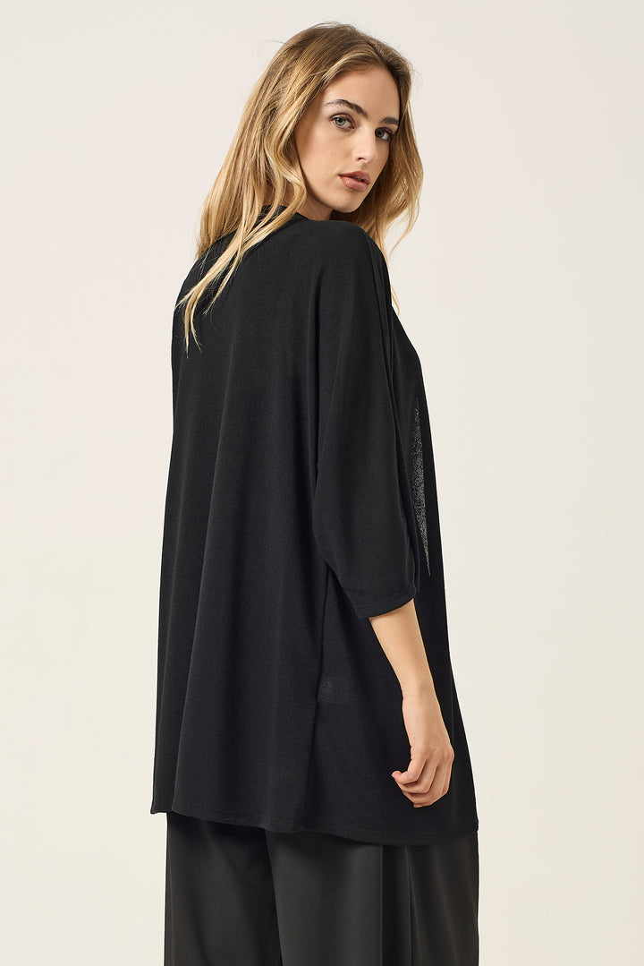 Cardigan aperto in maglieria leggera