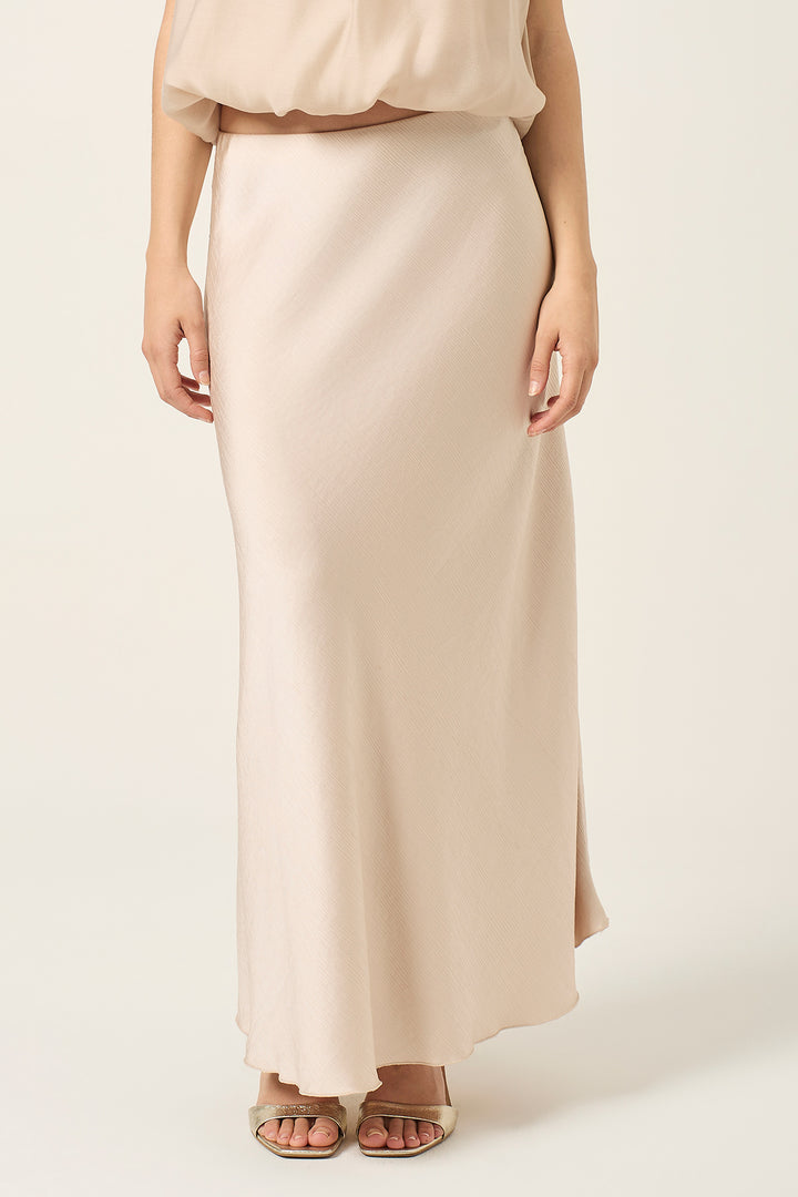Gonna lunga in satin
