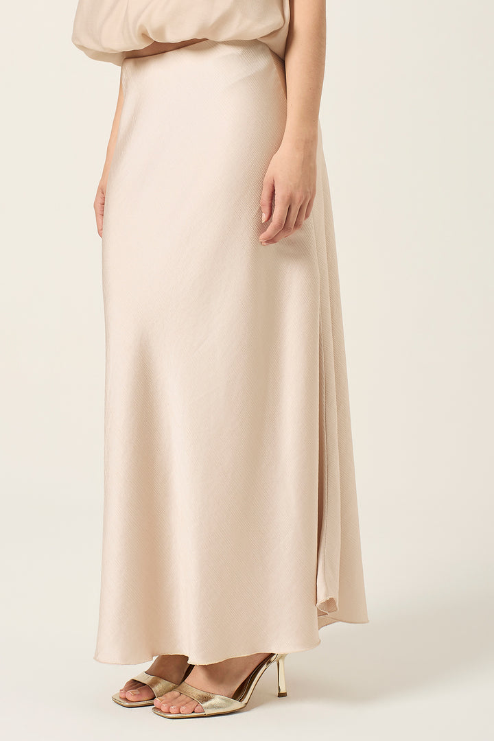 Gonna lunga in satin