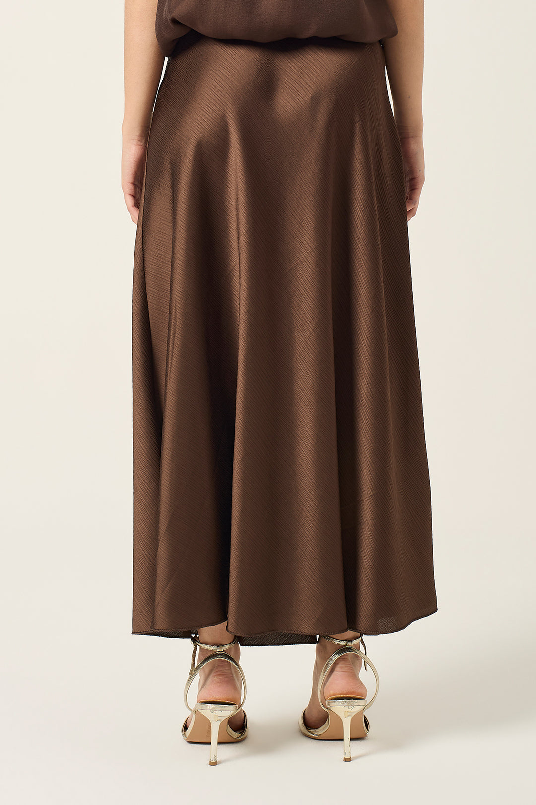 Gonna lunga in satin
