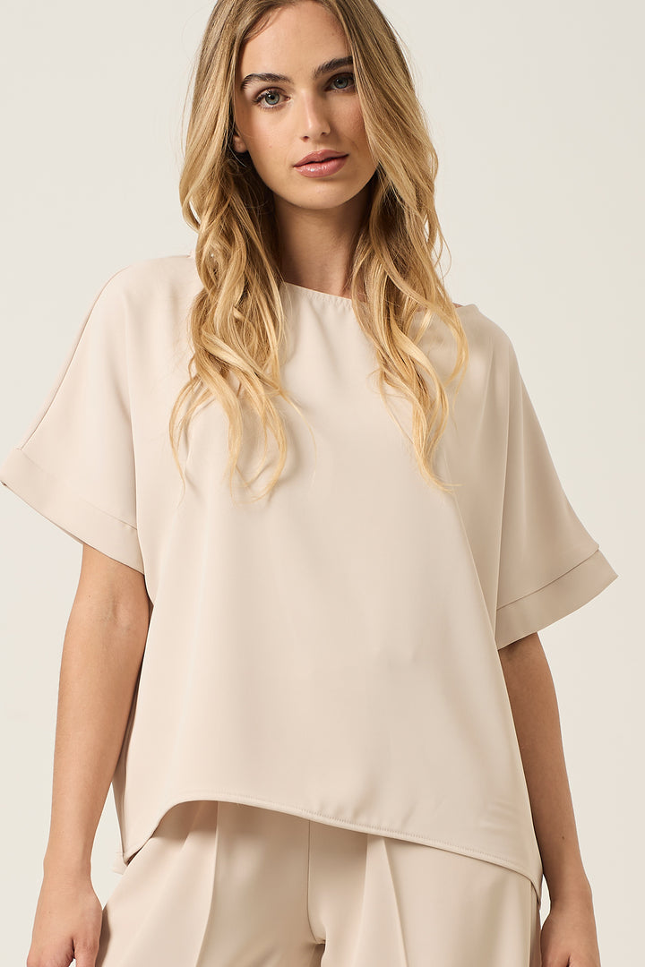 Blusa in cady stretch