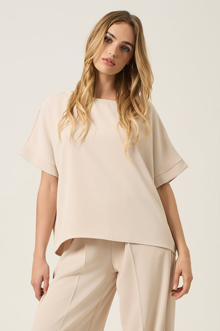 Blusa in cady stretch