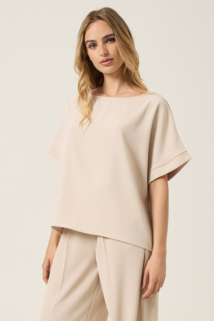 Blusa in cady stretch