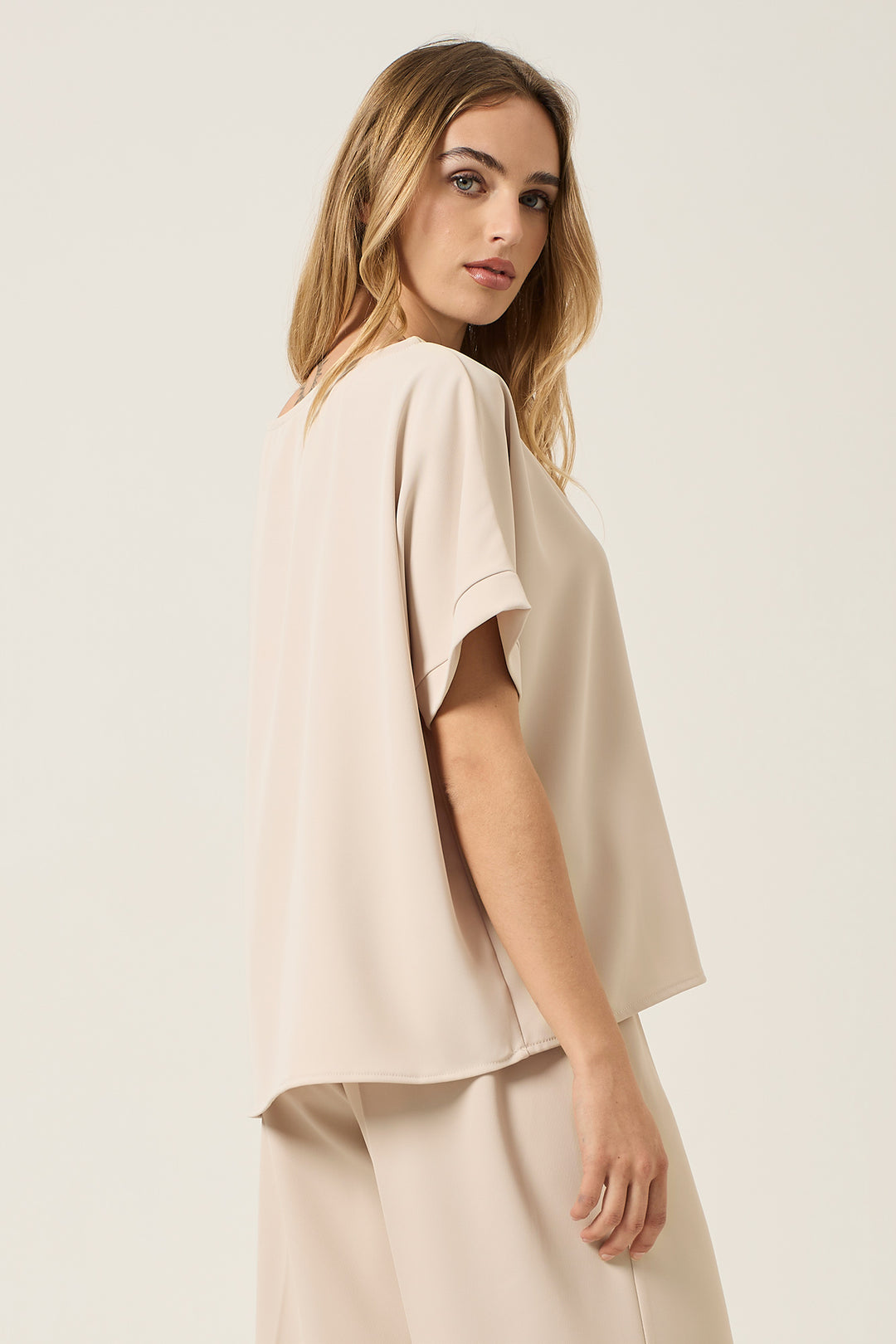 Blusa in cady stretch