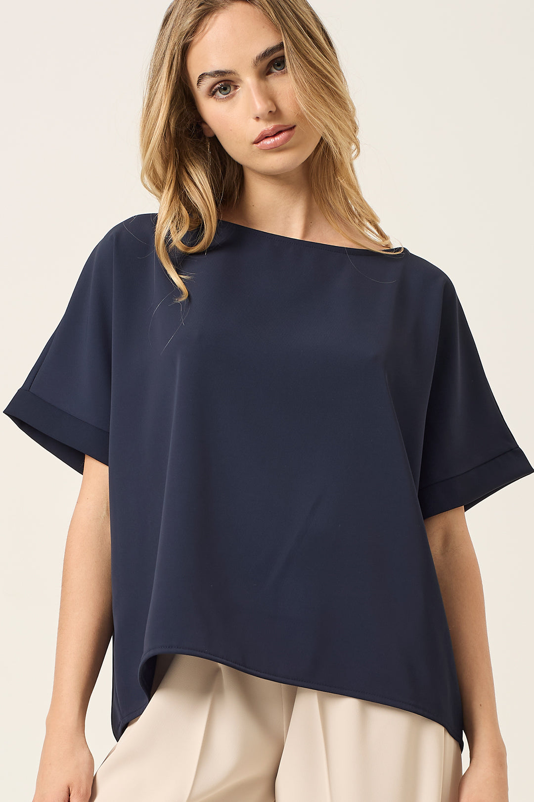 Blusa in cady stretch