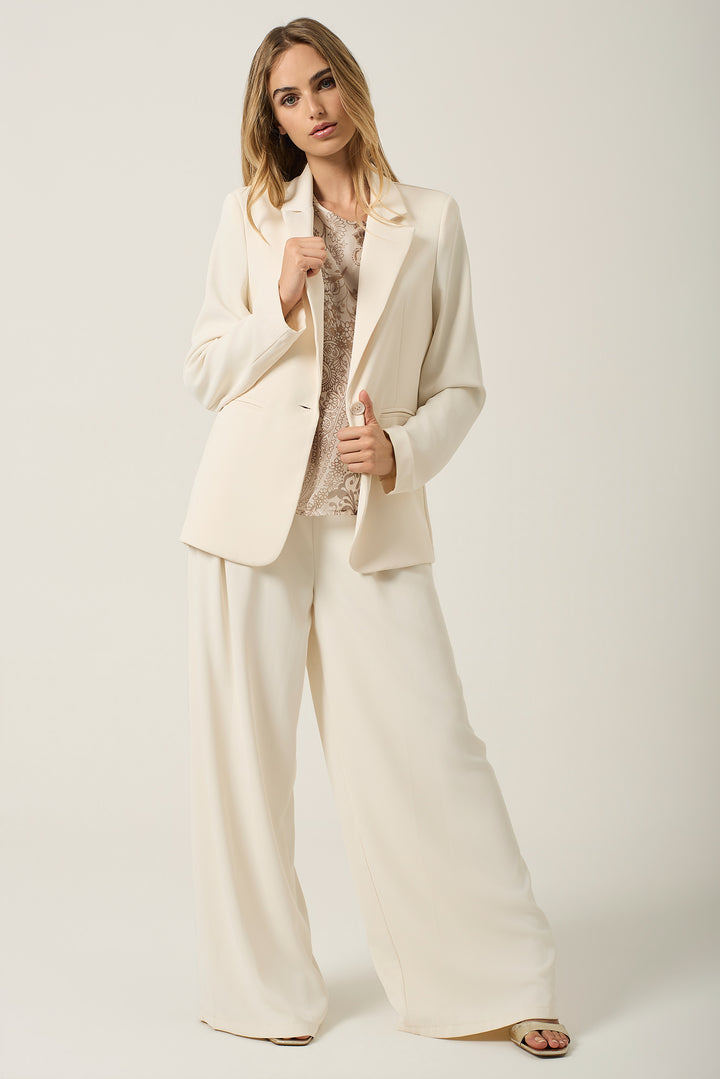 Blazer a un bottone in cady stretch