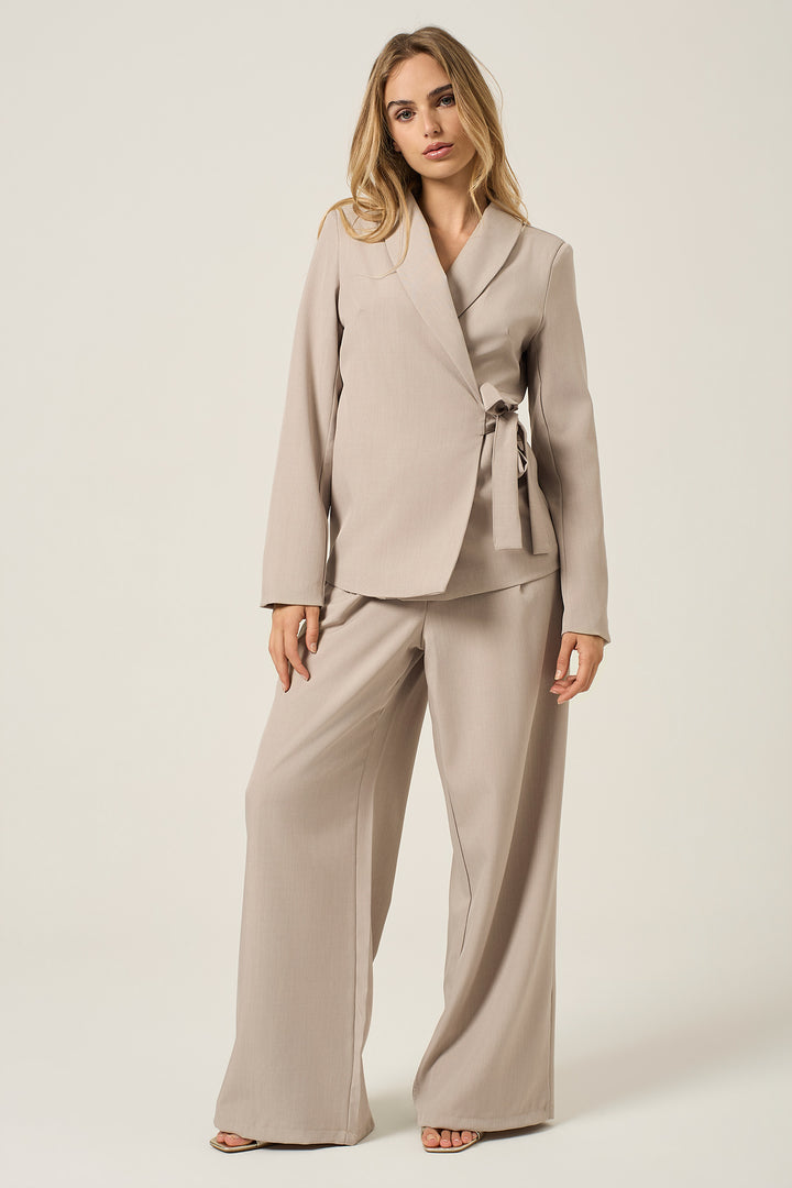 Pantalone palazzo in cady stretch