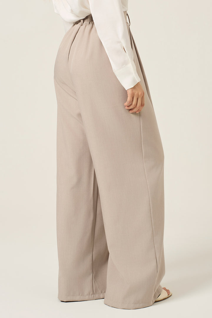 Pantalone palazzo in cady stretch