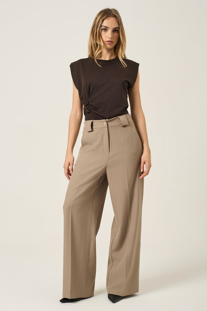 Pantalone chino gessato