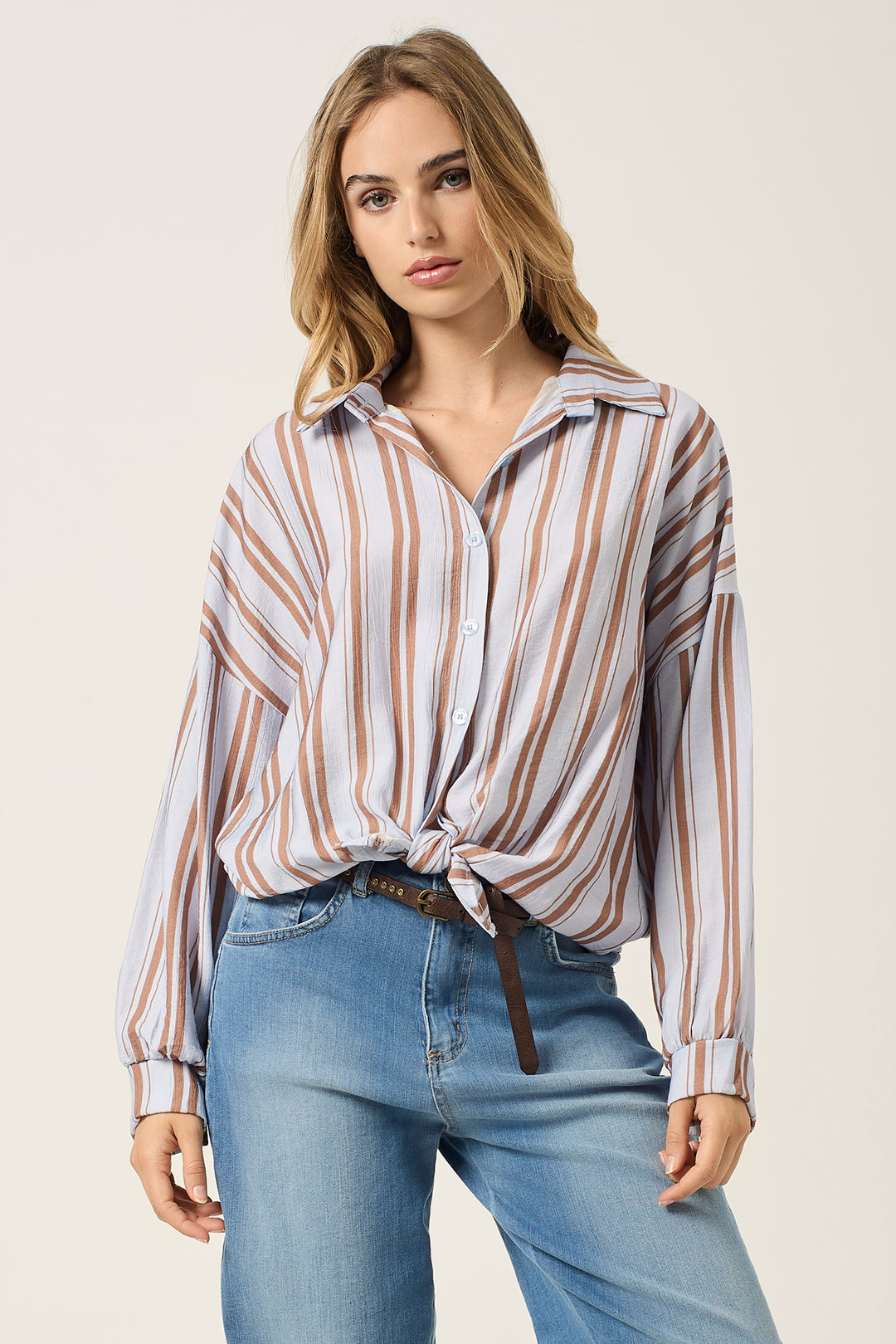 Camicia fantasia rigata