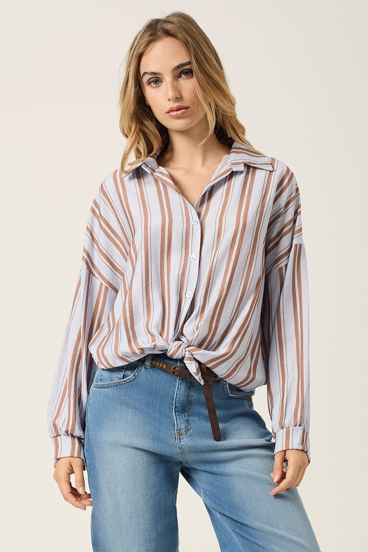 Camicia fantasia rigata