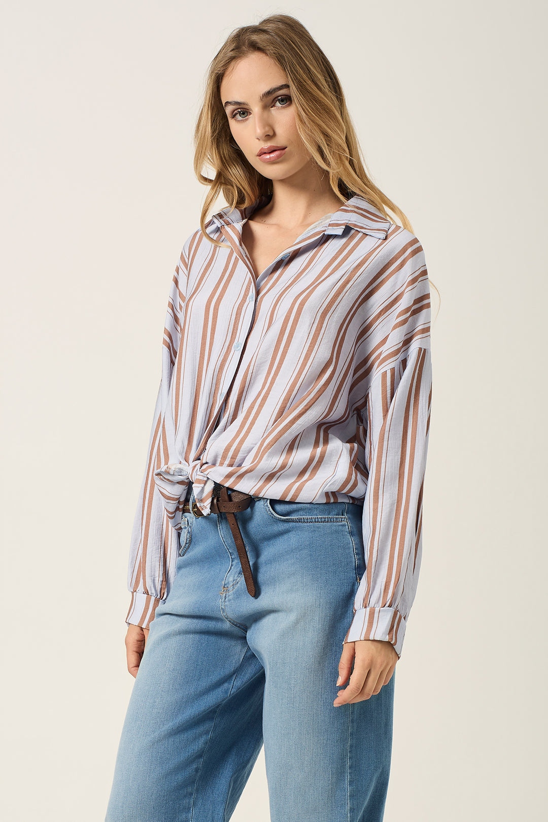 Camicia fantasia rigata